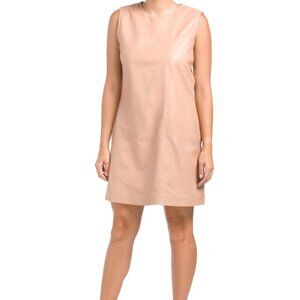 BOD & CHRISTENSEN 100% Leather Sheath Dress  -  Size Medium